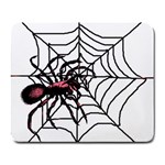 Spider in web Large Mousepad