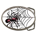 Spider in web Belt Buckle