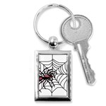 Spider in web Key Chain (Rectangle)