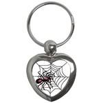 Spider in web Key Chain (Heart)