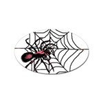 Spider in web Sticker (Oval)