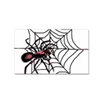 Spider in web Sticker (Rectangular)