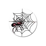 Spider in web Magnet 3  (Round)