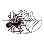 Spider in web Magnet (Oval)
