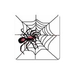 Spider in web Magnet (Square)