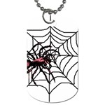 Spider in web Dog Tag (Two Sides)