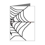 Spider in web Mini Greeting Card