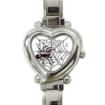 Spider in web Heart Italian Charm Watch