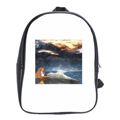 Stormy Twilight  School Bag (XL) from ArtsNow.com Front
