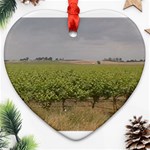 Vineyard Under the Clouds Ornament (Heart)