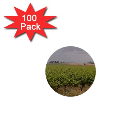 Vineyard Under the Clouds 1  Mini Button (100 pack)  from ArtsNow.com Front