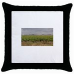 Vineyard Under the Clouds Throw Pillow Case (Black)