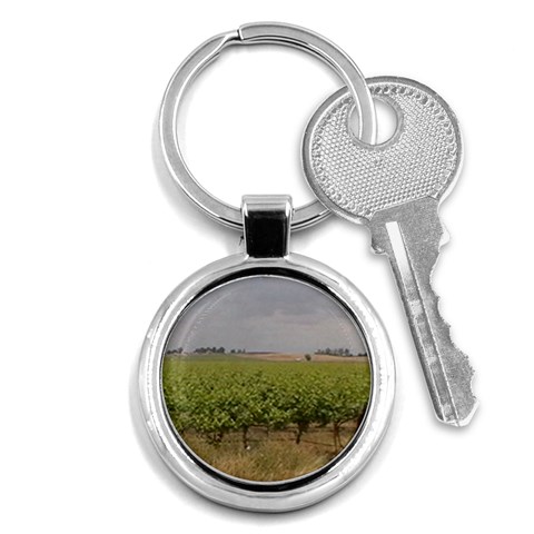 Vineyard Under the Clouds Key Chain (Round) from ArtsNow.com Front