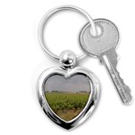 Vineyard Under the Clouds Key Chain (Heart)