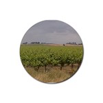 Vineyard Under the Clouds Rubber Round Coaster (4 pack)
