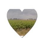 Vineyard Under the Clouds Magnet (Heart)