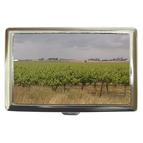 Vineyard Under the Clouds Cigarette Money Case from ArtsNow.com Front