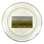 Vineyard Under the Clouds Porcelain Plate