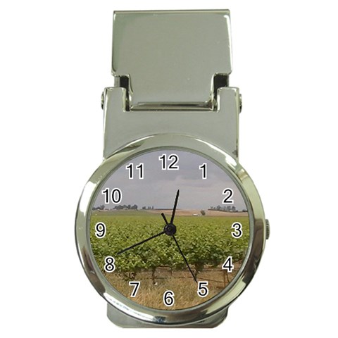 Vineyard Under the Clouds Money Clip Watch from ArtsNow.com Front