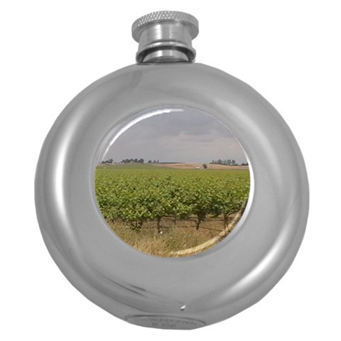Vineyard Under the Clouds Hip Flask (5 oz) from ArtsNow.com Front