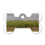 Vineyard Under the Clouds Dog Tag Bone (One Side)