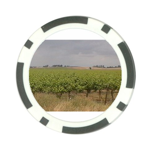 Vineyard Under the Clouds Poker Chip Card Guard from ArtsNow.com Front
