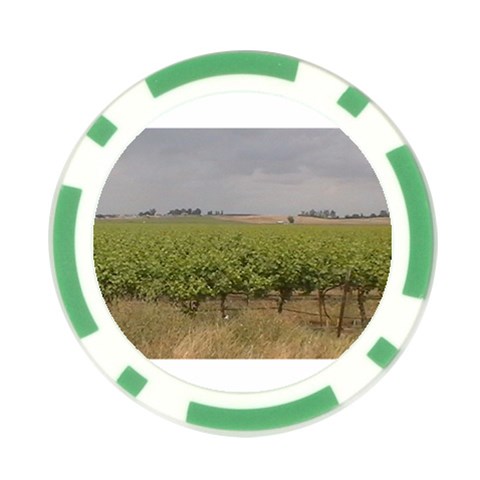 Vineyard Under the Clouds Poker Chip Card Guard from ArtsNow.com Front