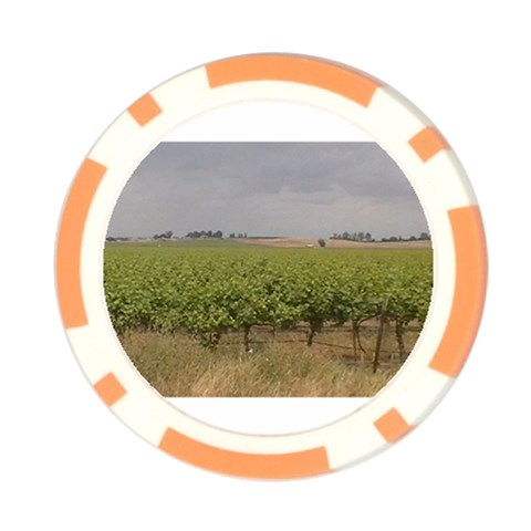 Vineyard Under the Clouds Poker Chip Card Guard from ArtsNow.com Front