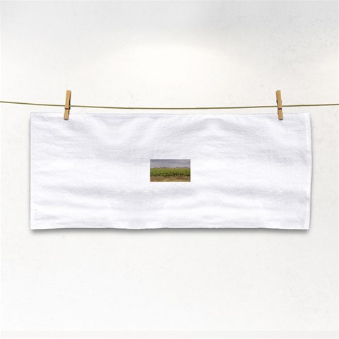Vineyard Under the Clouds Hand Towel from ArtsNow.com Front