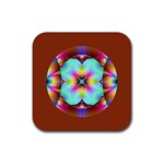 fractal18coaster Rubber Coaster (Square)