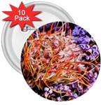  Purple Baby s Breath and Dried Orange Protea  by Ruth Edward Anderson - 3  Button (10 pack)
