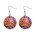  Purple Baby s Breath and Dried Orange Protea  by Ruth Edward Anderson - 1  Button Earrings