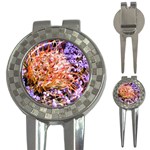  Purple Baby s Breath and Dried Orange Protea  by Ruth Edward Anderson - 3-in-1 Golf Divot