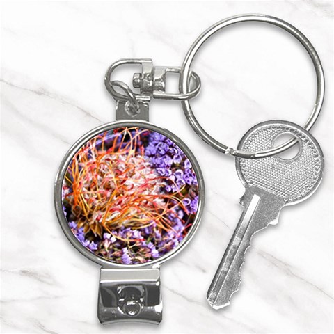  Purple Baby s Breath and Dried Orange Protea  by Ruth Edward Anderson Front