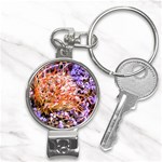  Purple Baby s Breath and Dried Orange Protea  by Ruth Edward Anderson - Nail Clippers Key Chain