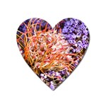  Purple Baby s Breath and Dried Orange Protea  by Ruth Edward Anderson - Magnet (Heart)