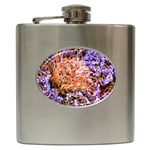  Purple Baby s Breath and Dried Orange Protea  by Ruth Edward Anderson - Hip Flask (6 oz)