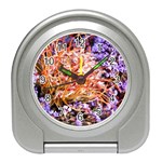  Purple Baby s Breath and Dried Orange Protea  by Ruth Edward Anderson - Travel Alarm Clock