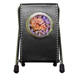  Purple Baby s Breath and Dried Orange Protea  by Ruth Edward Anderson - Pen Holder Desk Clock