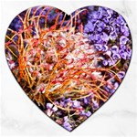  Purple Baby s Breath and Dried Orange Protea  by Ruth Edward Anderson - Jigsaw Puzzle (Heart)