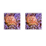  Purple Baby s Breath and Dried Orange Protea  by Ruth Edward Anderson - Cufflinks (Square)