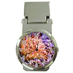  Purple Baby s Breath and Dried Orange Protea  by Ruth Edward Anderson - Money Clip Watch