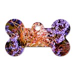  Purple Baby s Breath and Dried Orange Protea  by Ruth Edward Anderson - Dog Tag Bone (Two Sides)