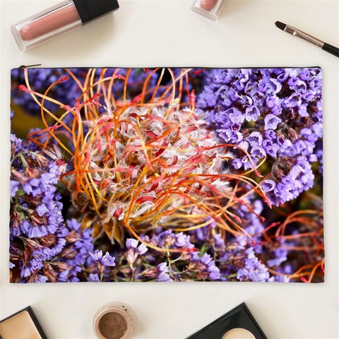  Purple Baby s Breath and Dried Orange Protea  by Ruth Edward Anderson Front
