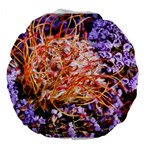  Purple Baby s Breath and Dried Orange Protea  by Ruth Edward Anderson - 18  Premium Round Cushion 