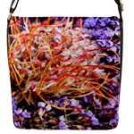  Purple Baby s Breath and Dried Orange Protea  by Ruth Edward Anderson - Flap closure messenger bag (Small)