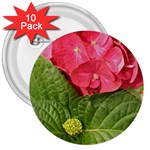 Pink Geranium - Ruth E Anderson -  3  Button (10 pack)