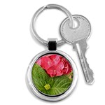 Pink Geranium - Ruth E Anderson -  Key Chain (Round)