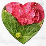 Pink Geranium - Ruth E Anderson -  Jigsaw Puzzle (Heart)