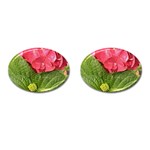 Pink Geranium - Ruth E Anderson -  Cufflinks (Oval)